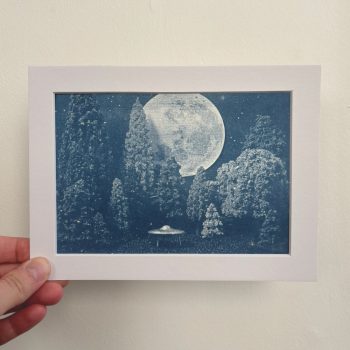 Hand Printed Cyanotype - Artificial Life - 7" x 5"